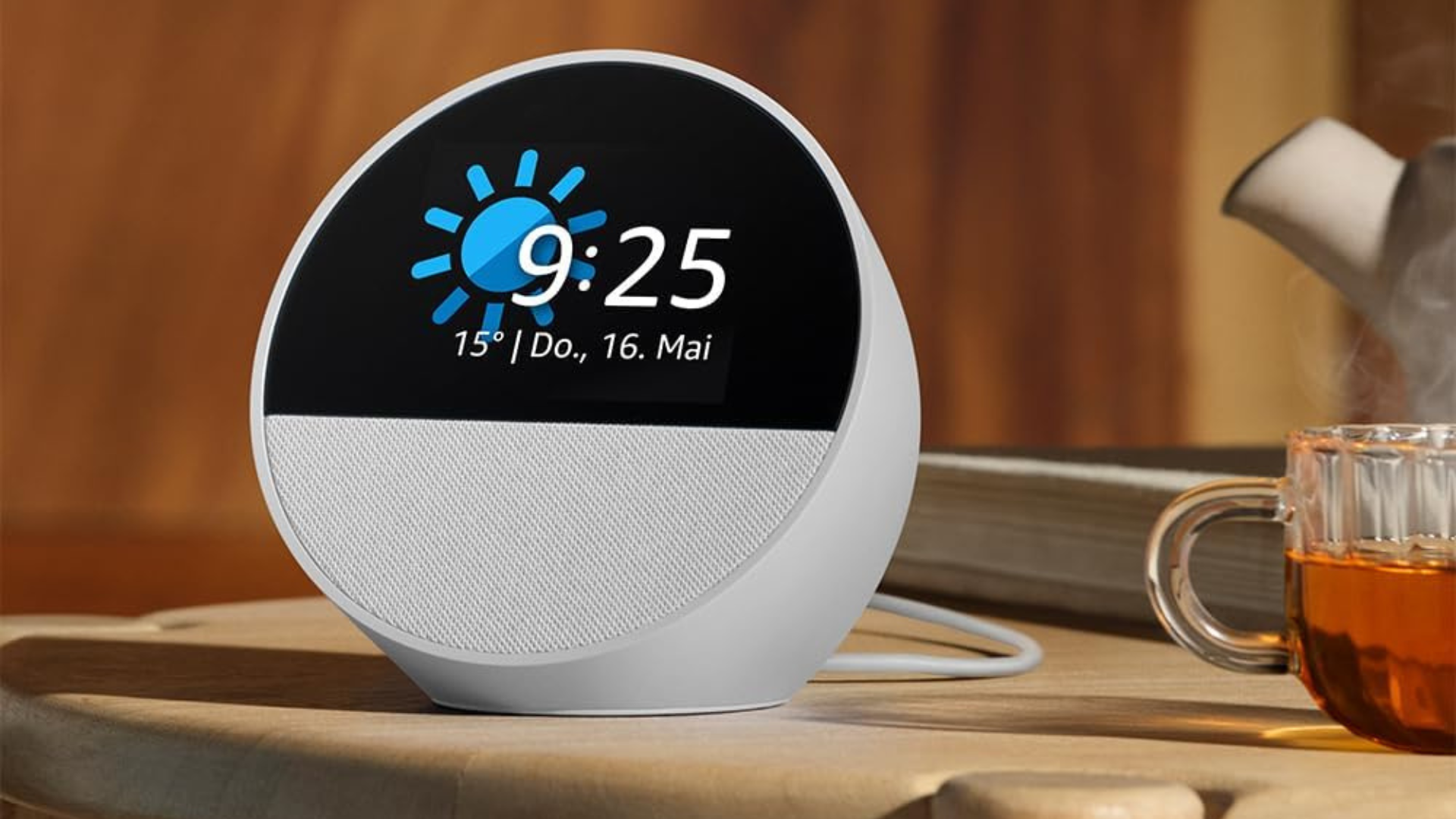 Amazon Echo Spot (2024) Smarte Technik für deinen Nachttisch