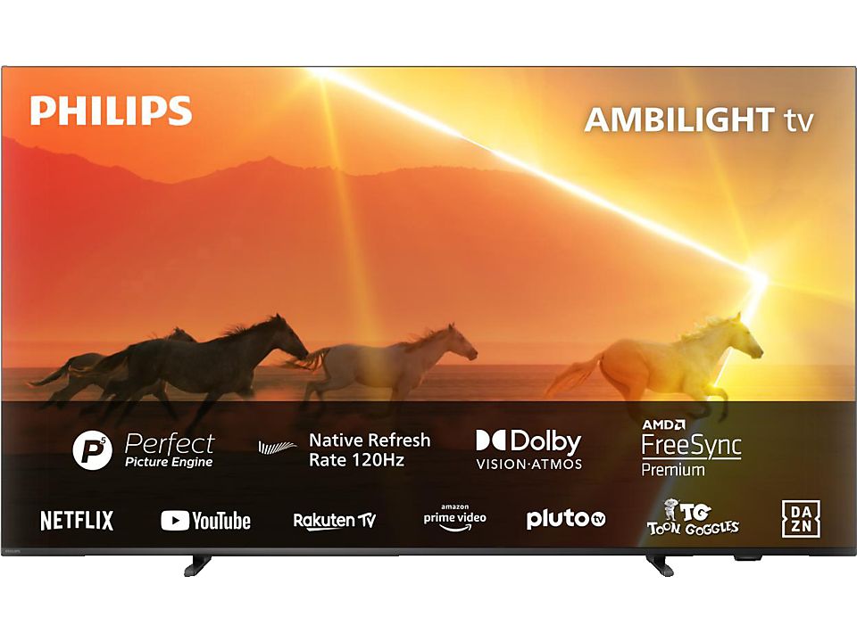 PHILIPS 55PML9008/12 4K UHD MiniLED TV (Flat, 55 Zoll / 139 cm, UHD 4K, SMART TV, Ambilight, Philips Smart TV)