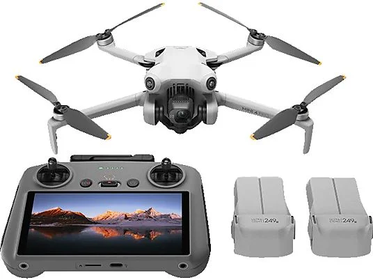 DJI Mini 4 Pro Fly More Combo (DJI RC 2) Mini-Kameradrohne, Grau