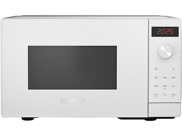 SIEMENS FF023LMW0 iQ300 Mikrowelle (800 Watt, Freistehend, 20 l, Weiß)