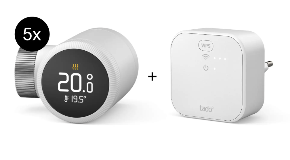  tado° X Starter Kit Smartes Heizkörper-Thermostat 