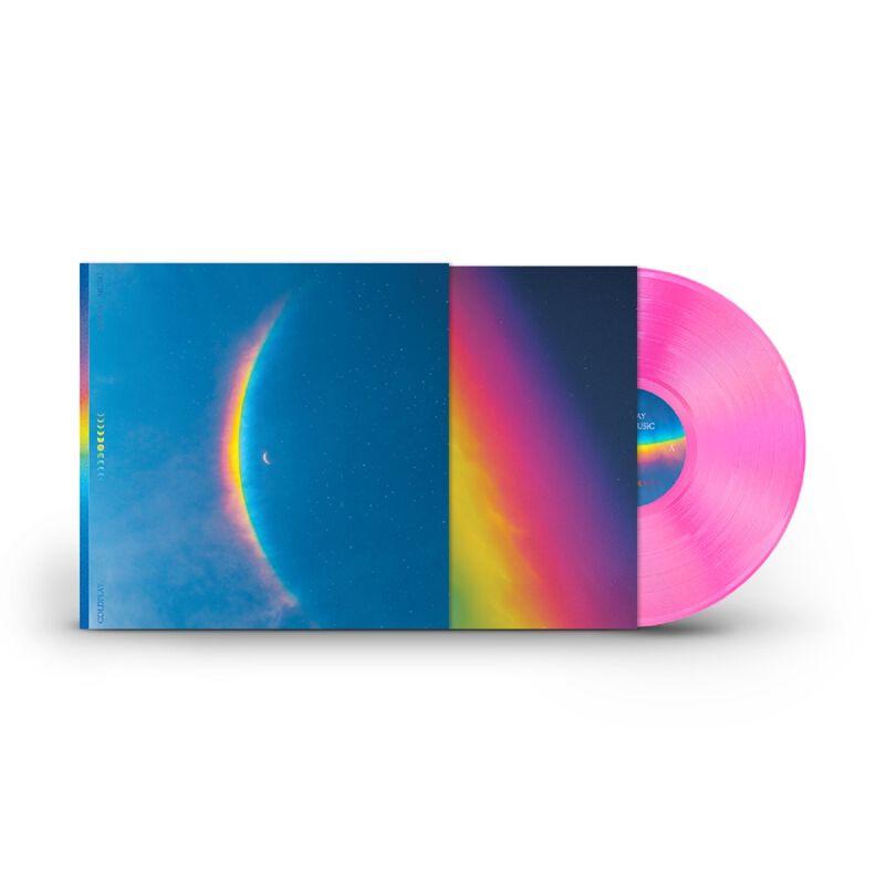 Coldplay Moon Music Vinyl in Pink 