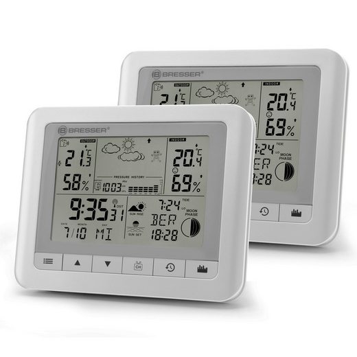 BRESSER Clima Trend WF weiß 2er-Set Wetterstation