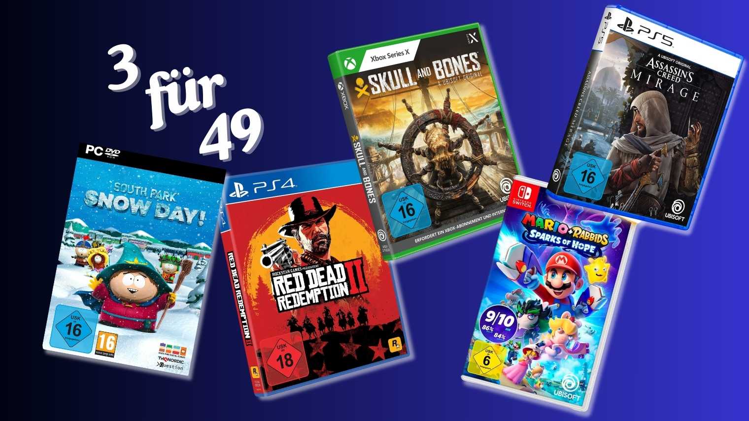 3 Games für 49 Euro MediaMarkt