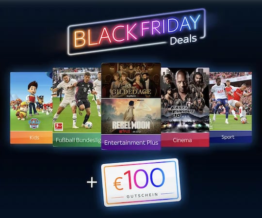 Sky Black Friday Deal - Alles von Sky inkl. Paramount+/Netflix