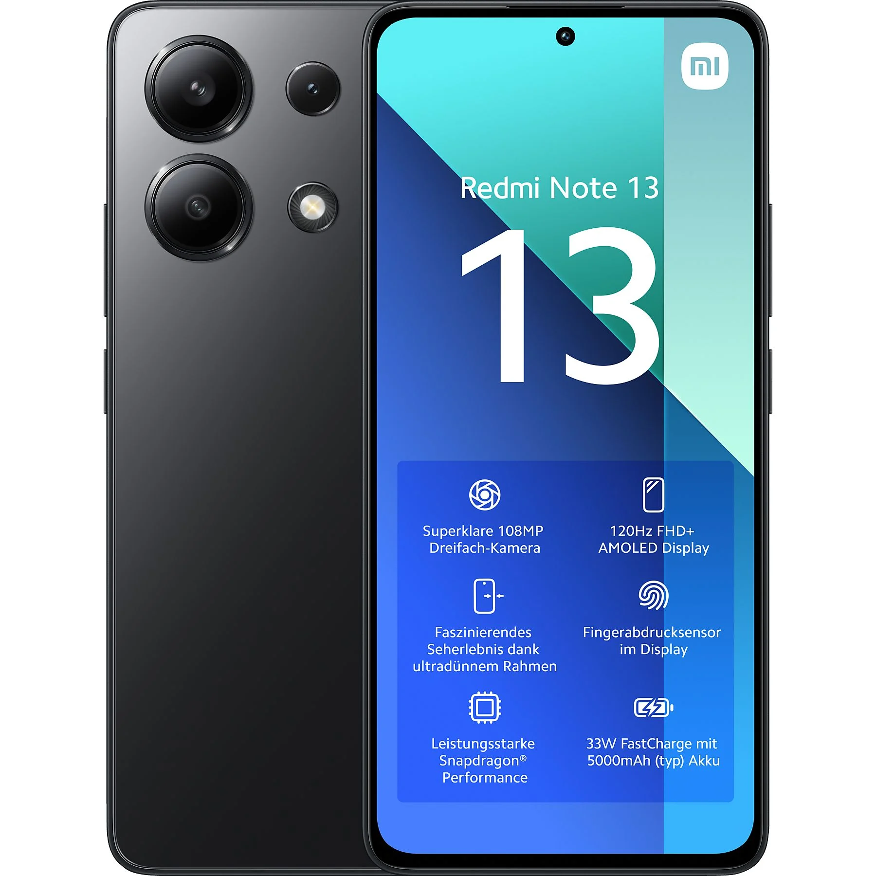 XIAOMI Redmi Note 13 128 GB Midnight Black Dual SIM