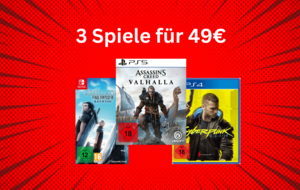 3 Spiele für 49 Euro: Games für PS5, PS4, Xbox & Switch unschlagbar günstig