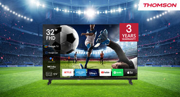 Gewinne einen THOMSON FHD Smart TV mit 12V Adapter