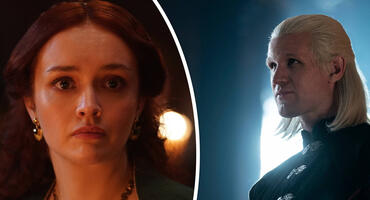Olivia Cooke als Alicent Hightower und  Matt Smith als Prince Daemon Targaryen in "House of the Dragon"