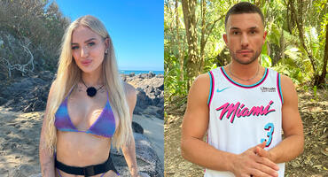 Die "Ex on the Beach"-Kanidat:innen Edda und Paddy posieren