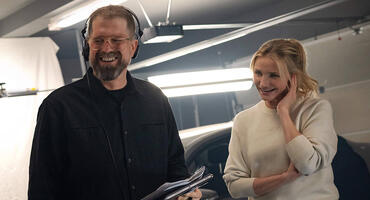 Seth Gordon und Cameron Diaz am Set von "Back in Action"