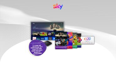 Sky Angebote März 2025 120 Euro Wunschgutschein