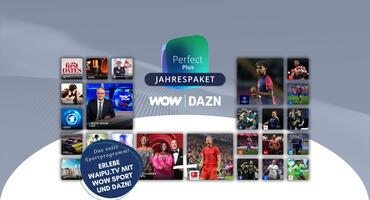 Waipu.tv mit DAZN Unlimited und WOW Live Sport