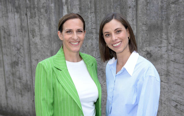 Anna-Katharina Fecher mit Ulrike Frank.