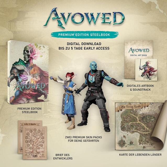 &quot;Avowed&quot; Inhalt Premium Edition Steelbook