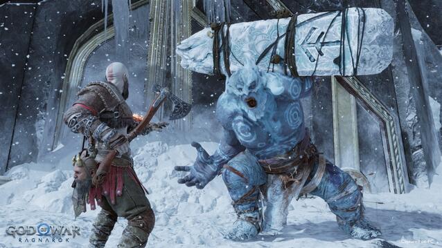 God of War Ragnarök Schnee Troll