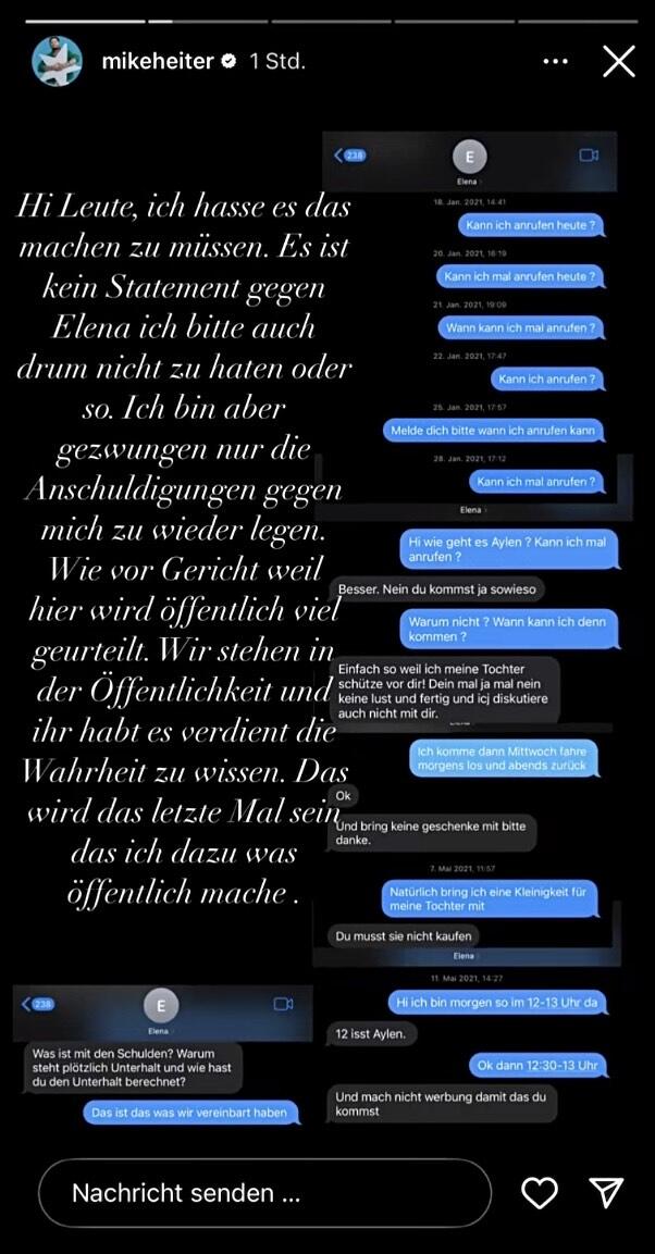 Bild zeigt einen Screenshot aus Mikes Instagram Story