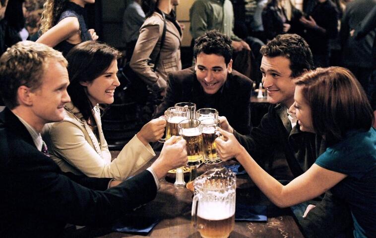 Neil Patrick Harris, Cobie Smulders, Josh Radnor, Jason Segel & Alyson Hannigan Characters: Barney Stinson, Robin Scherbatsky, Ted Mosby, Marshall Eriksen, Lily Aldrin