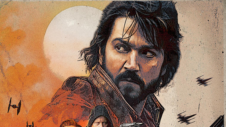 Auf dem Serienposter von Andor sieht man mehrere Charaktere, vor allem Cassian Andor