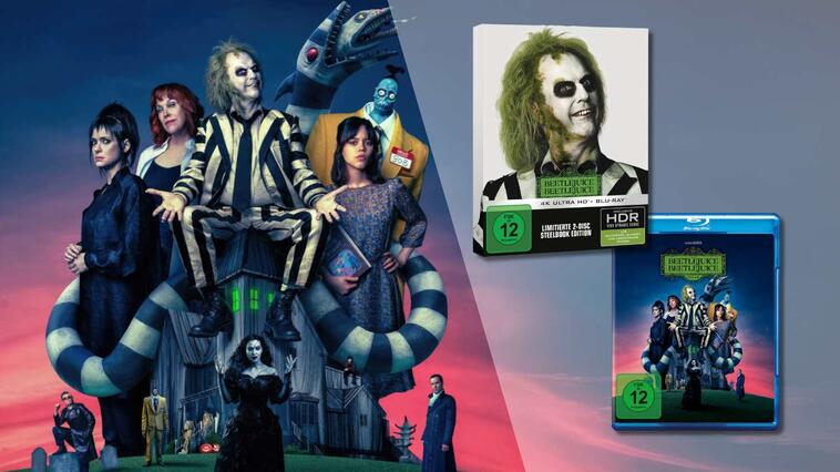 "Beetlejuice Beetlejuice" auf Blu-ray, 4K und im Stream