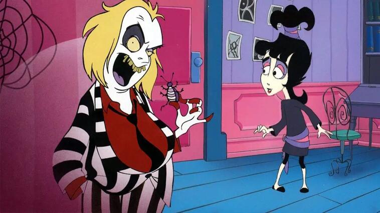 Beetlejuice und Lydia in der Animationsserie "Beetlejuice"