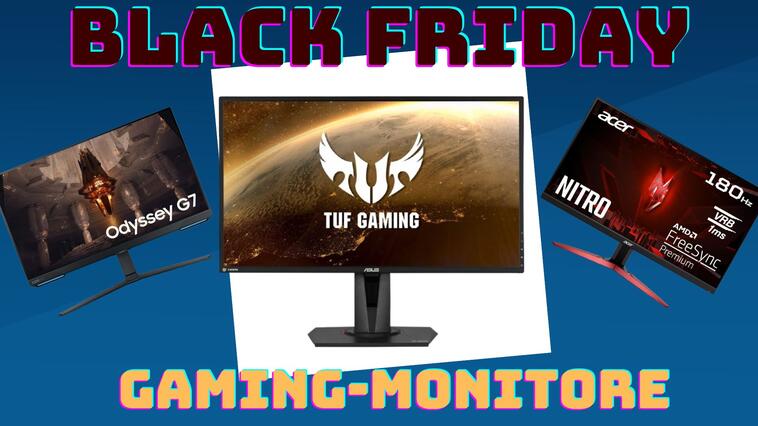 black friday gaming monitore