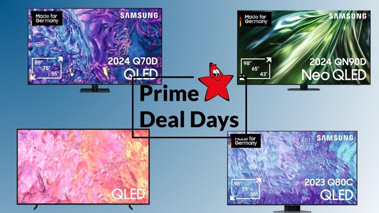 Samsung QLED 4K-Fernseher: Diese TVs sind an den Prime Deal Days spottbillig!