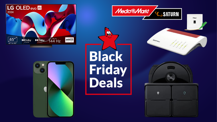 Black Week bei MediaMarkt startet jetzt: Hunderte TVs, Smartphones & Games mit Mega-Rabatt