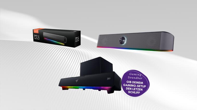 Gaming Soundbars mit RGB-Beleuchtung