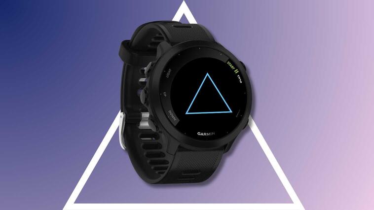 Garmin Smartwatch mit blauem Dreieck