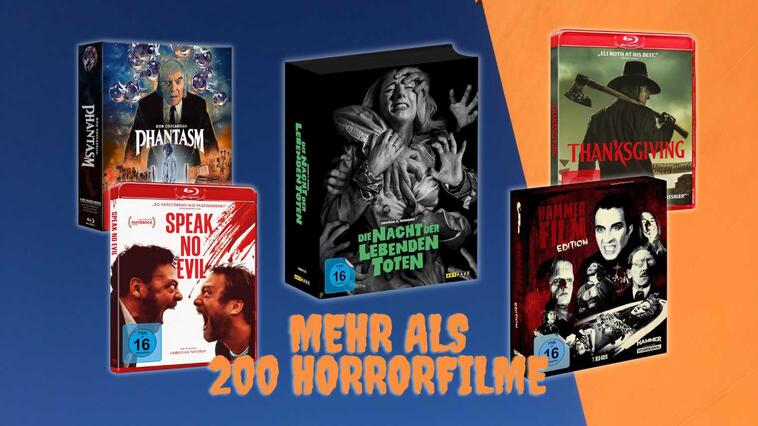 Einige Horrorfilm-Titel, die im aktuellen Halloween-Sale bei Amazon reduziert sind