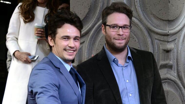 Seth Rogen und James Franco sind als Freunde zusammen bei einer Veranstaltung zu sehen