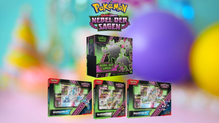 Pokémon Sammelkartenspiel: Top-Trainer-Box “Nebel der Sagen“ & weitere Sets vorbestellen