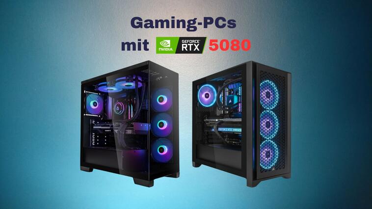 Gaming-PCs mit RTX 5080: Diese High-End-Rechner sind für die Zukunft gewappnet 