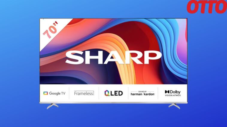 70 Zoll Knaller TV von Sharp: So sparst du fast die Hälfte auf den OLED-TV bei Otto