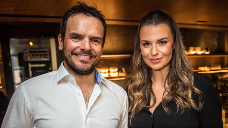 Laura Wontorra und Steffen Henssler bei einer Restaurant-Eröffnung