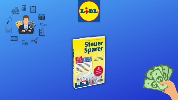 Steuerprogramm bei Lidl: 5,99 Euro zahlen und hunderte Euro zurückbekommen