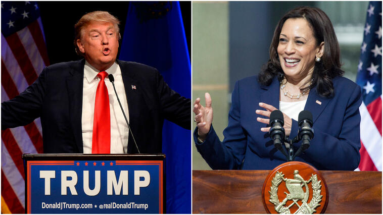 Donald Trump und Kamala Harris