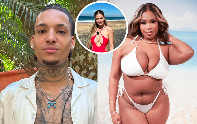 „Ex on the Beach“ -Kandidat:innen Uzoma, Alessa und Donel