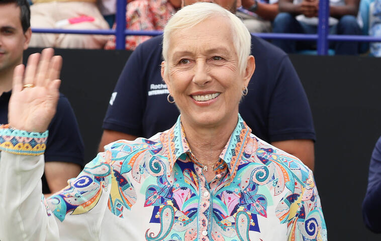 Martina Navratilova lächelt