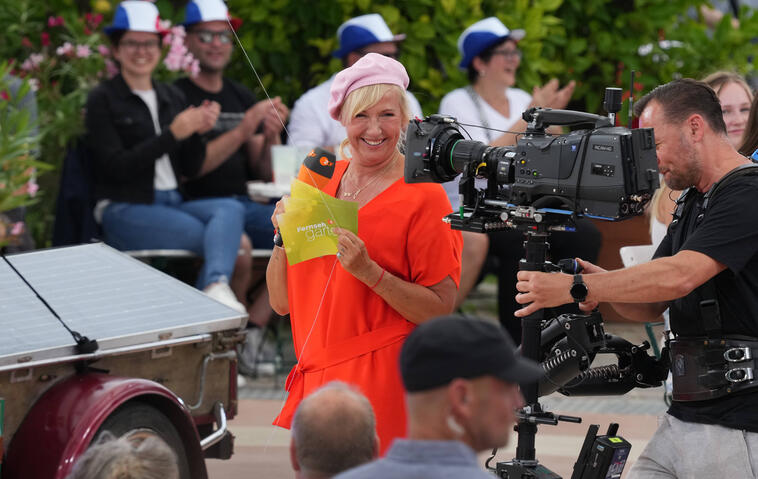 Andrea Kiewel beim ZDF-Fernsehgarten