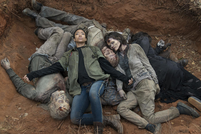 Sasha und "The Walking Dead"-Zombies, Staffel 5